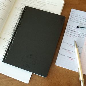 A4스프링공책 2분할노트 영어오답노트 학원공책 블랙