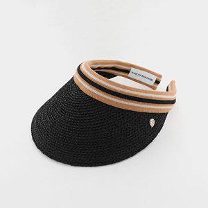 [헬렌카민스키]헬렌카민스키 25SS 아이코닉 라피아 비앙카 썬바이저 여성 썬캡 HAT50265 CHARCOAL BLACK S