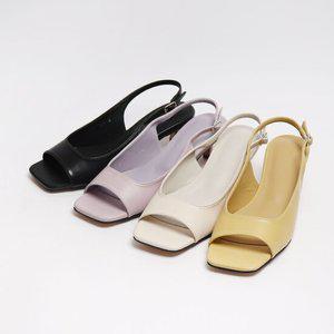 토오픈 커버드 컴포트 쿠션 슬링백 힐 5CM B-6040