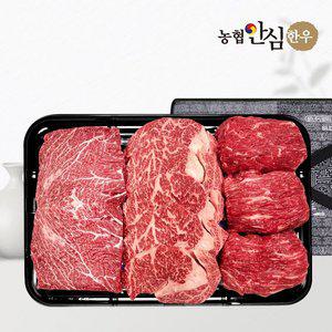 갤러리아 [농협안심한우] 1등급 한우 선물세트 채반 구이정육1호 1kg