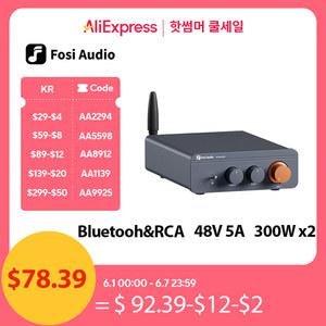포시 오디오 블루투스 사운드 파워 앰프 BT20A 프로 TPA3255 300W x2 미니 하이파이 스테레오 클래스 D 앰프 베이스 트레블 홈 시어터용