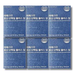 여에스더 류신 단백질 플러스 업 60정 6박스