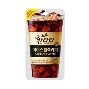 [롯데칠성] 칸타타 아이스 블랙커피 230ml x 50개 무료배송