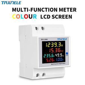 AC 모니터 전압 전류 출력 계기, 110V 220V 380V 100A, 능동 KWH 전기 에너지 주파수 측정기, VOLT AMP