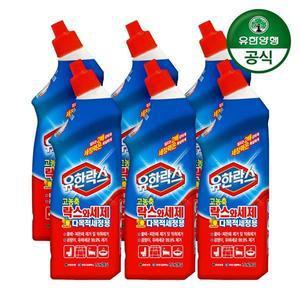 [유한양행]유한락스 락스와세제 다목적용 용기 755ml 6개