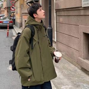 [라일리] Rly 남녀공용 2컬러 박시 후드 야상자켓 루즈핏 야상점퍼