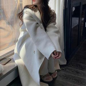 [IXHIVMV2_4B]코트 소프트 아이보리 데일리 러블리 오버핏