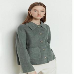 패치 포켓  울  블렌드  숏 코트 IMBA0CT05 11