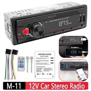 자동차 CD MP13 라디오 스테레오 플레이어 핸즈프리 통화 블루투스 MP3 리모컨 마이크 RGB 조명