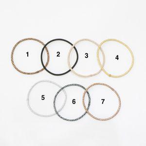 2mm 반짝이 메탈 무팁 고무줄 헤어 머리끈 8컬러 (422B)-컬러별 10개씩판매