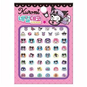 산리오 네일데코 스티커 쿠로미 4P 어린이 네일아트