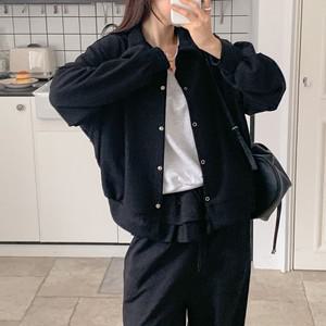 [다잇템] 여자 박시핏 카라 단추 시밀러룩 가디건