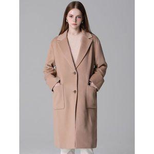 [쉬즈미스]울 블렌드 투버튼 롱 코트  택가격 478000원 _P376847683