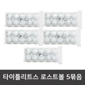 타이틀리스트 정품 로스트골프공 V1,V1X 로스트볼 화이트 5묶음