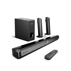 서브우퍼, 피크 파워 200W, 투인원 탈착식 블루투스 5.3 사운드바, 베이스 조절 가능, 3 EQ 모드 TV ARC /광학 /Aux, 아폴로 S50 시리즈가 포함된 스마트 TV용 ULTIMEA 4.1ch 사운드바