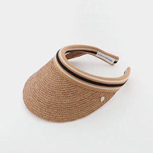 [헬렌카민스키]헬렌카민스키 25SS 아이코닉 라피아 비앙카 썬바이저 여성 썬캡 HAT50265 NOUGAT BLACK STR