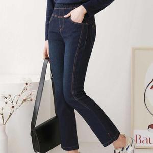 [KGPQWPS1_4B]옆트임 청바지 허리밴딩 캐주얼 데일리룩