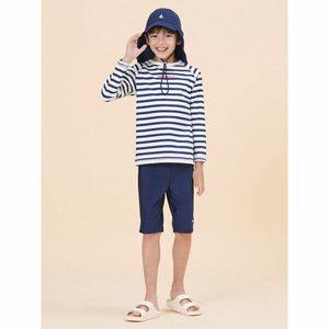 [빈폴키즈] 스트라이프 래쉬가드 세트  네이비 (BI4541U03R)