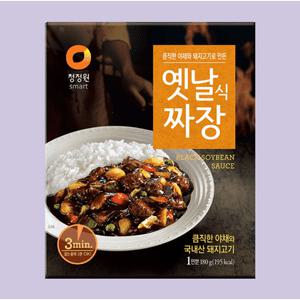 청정원 옛날짜장 180g 20개 즉석짜장 간편조리 한끼식사