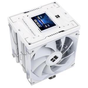 Thermalright Burst Assassin 120 비전 화이트 CPU 에어 쿨러 1500RPM 속도의 데스크탑 320x240 해상도 파