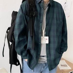 [라일리] Rly 클래식 체크 오버핏 가을아우터 셔츠 남녀공용셔츠