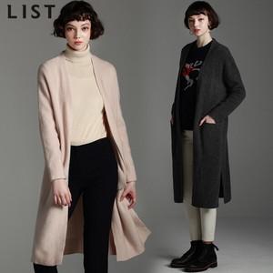 [리스트(LIST)] 데일리 울믹스 슬릿 프론트 오픈 가디건 (택가격:278000원)