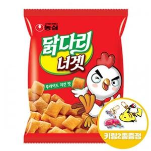 농심 닭다리너겟 후라이드 치킨맛 130gx6개+키링2종.