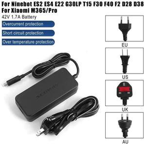 Segway Ninebot MAX G2 G30LP F65 F40 D28 ES2 36V 리튬 배터리 충전기 42V 1.7A 용 어댑터