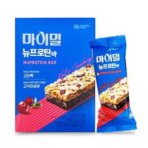 마이밀 뉴프로틴바 12개입 식이섬유 단백질바 간식 스포츠 에너지 G