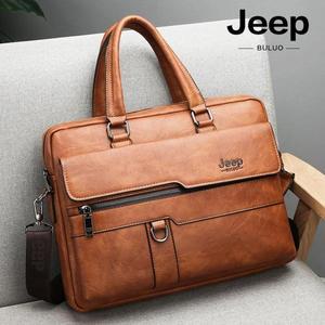 해외 Jeep 서류가방 지프 남성 브리프케이스 고품질 직장인 레더 고급 크로스백 노트북가방 1573257