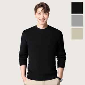 [셀러허브]긴팔 기본 남성니트 무지 간절기 남자 소프트 (3h4XJ) (S30873675)