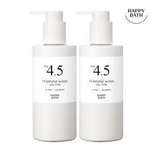 [내일도착]해피바스 PH4.5 약산성 쑥 젤 여성 청결제 250g 2개