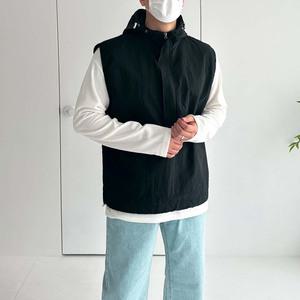 [쿼터]남자 후드 아노락 나일론 조끼 베스트 4color