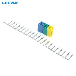 LEEWA 자동 자동차 Aux 케이블 커넥터 폭스 바겐 Audi Skoda CD/DVD DIY 플러그 체인저 용  ISO 터미널 핀