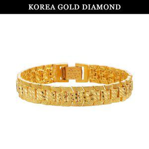 갤러리아 순금 팔찌 24K 남자 컷팅 콤비 컷팅 금팔찌 37.5g