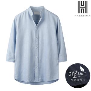 [해리슨][해리슨] 데일리 린넨 헨리넥 7부 셔츠 HA-1004 THEF1014
