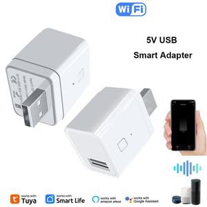 투야 스마트봇Tuya 스마트 마이크로 USB 어댑터 스위치 5V 와이파이 미니 전원 알렉사 헤이 구글과 호환 홈