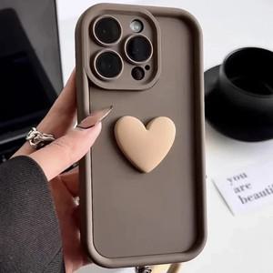 3D 하트 소프트 실리콘 휴대폰 케이스 삼성 갤럭시 M10 M01 M11 M21 M31 M51 M02 M12 M22 M32 M13 4G 5G M3