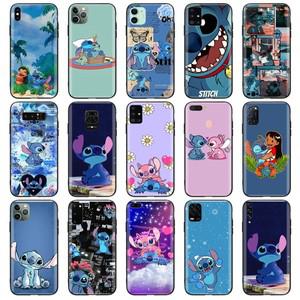 Lilo & 스티치 Z63 블랙 케이스 삼성 M20 M21 M30 M51 M60S M62 M02 M10 M11 M31 프라임 S10 라이트 플러스
