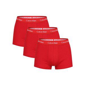 [CK Under Wear]CK 3종세트 언더웨어 남성 사각 드로즈 팬티 B타입 레드/레드/레드