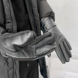 가죽장갑 남성 방한 블랙 바이크 겨울워머 핸들 자전거 오토바이 퍼커버 장갑 바이