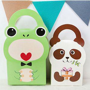K05 애니멀핸들 대2장 팬더 10매쿠키상자 선물케이스 종이 답례품 포용 디자인 기프트 미니 예쁜 초콜렛