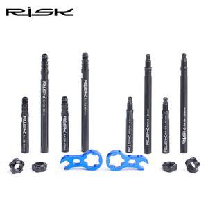 자전거 밸브 캡 튜브 뚜껑 마개 2pcs Presta 익스텐더 3 IN 1 렌치가있는 림 연장로드 45mm 80mm 내부 확장