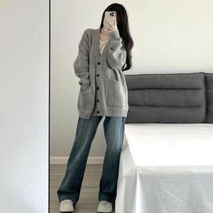 [셀러허브]하찌 투포켓감성 롱니트 가디건 1P 데일리 간절기 아우터 (S31580093)