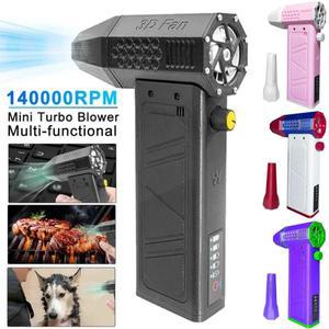 140000 RPM 공기 송풍기 전원 디스플레이 휴대용 미니 터보 팬 먼지 청소기 무선 전기 강력한 제트