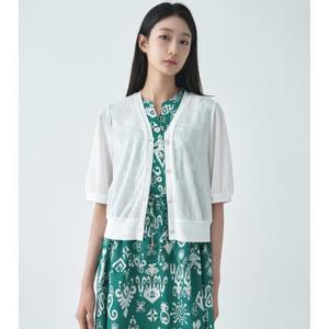 지센 여성 베이직 버튼업 7부 가디건 GJAHVO352_2컬러