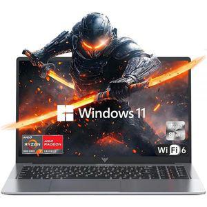 KAIGERR 노트북 AMD Ryzen 7 5000 시리즈(8C/16T 4.3GHz) 16GB RAM 512GB NVMe SSD 컴퓨터 Radeon RX Vega