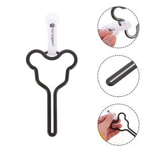 클립 보관 봉투 애완 컨테이너 가죽 폐기물 홀더 끈 휴대용 똥 4 Pcs 핸즈프리 여행 개 가방 쓰레기 동물
