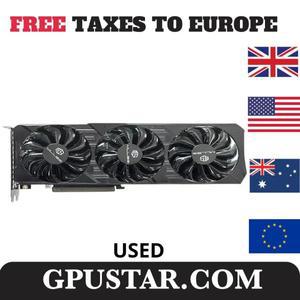 중고 그래픽 카드 RTX 3060 12GB 8 핀 비디오 게임 NVIDIA GPU GDDR6 192 비트 HDMI * 1 DP 3 PCI Express