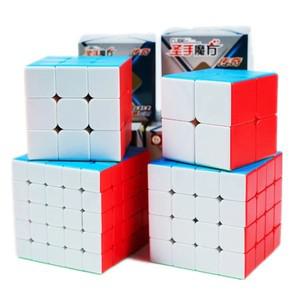 Shengshou Legend 매직 큐브 스티커리스 전문 퍼즐 Sengso Legend 3X3 Cubos 2x2 3x3 4x4 5x5